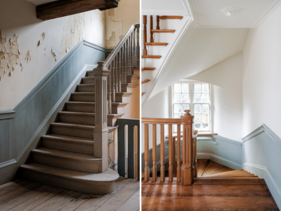 Les secrets pour réussir une rénovation d’escalier avec les produits de la gamme V33