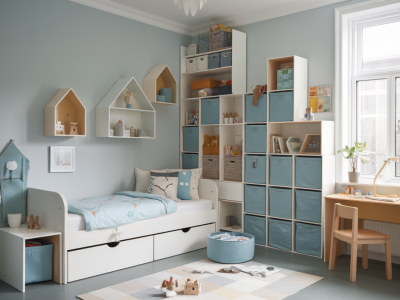 Optimiser une chambre d’enfant avec des rangements astucieux inspirés des solutions Trofast